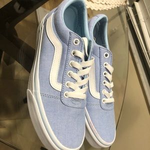 Baby blue Vans Old Skool